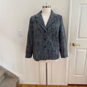 Women's Blue “Tweed”  Jacket